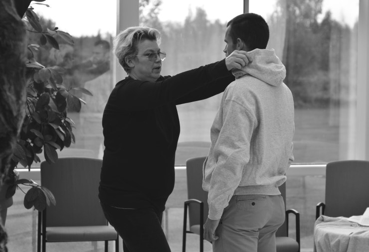 Elisabeth Ohlson Wallin fotograferar Stefan Holm