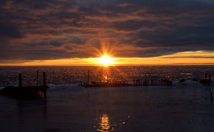 Solnedgång över Vänern
