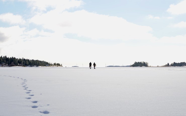 Söndagspromenad på vänerisen