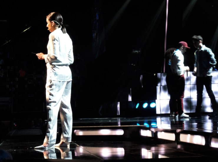 Gina Dirawi presenterar Behrang Miri Melodifestivalen 2013