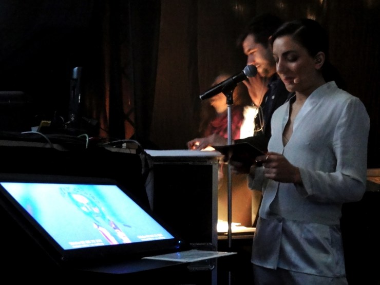Gina Dirawi backstage Melodifestivalen 2013