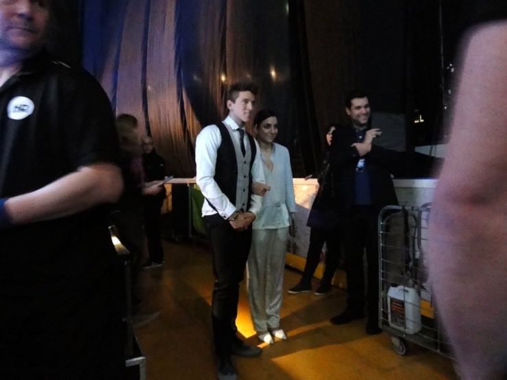 Programledarna Danny Saucedo och Gina Dirawi Melodifestivalen 2013