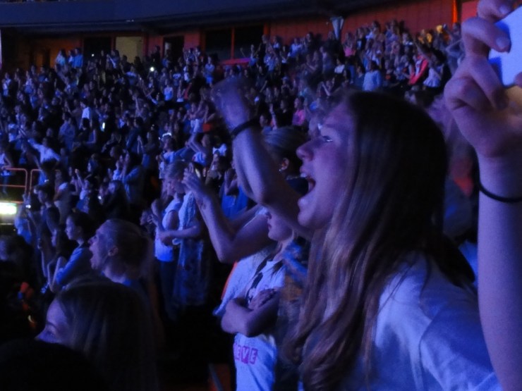 Belibers på konserten