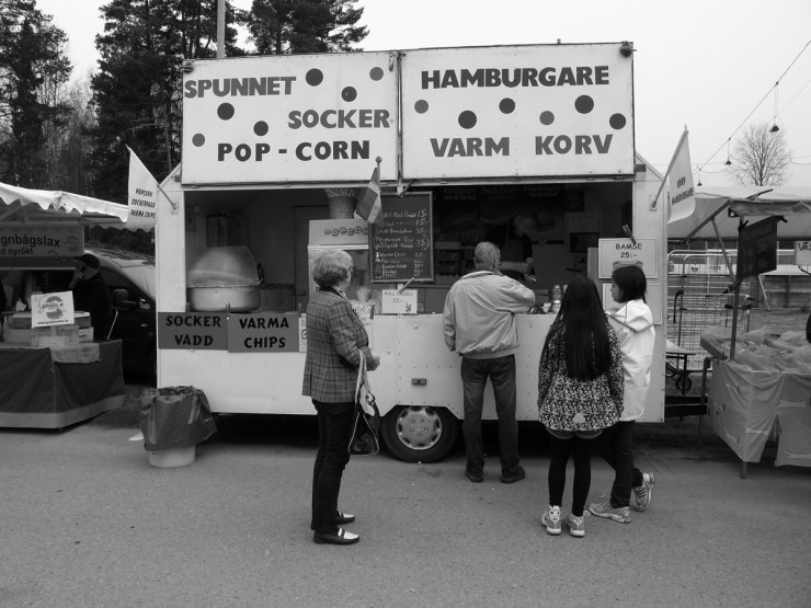 Väntar på korvgubben