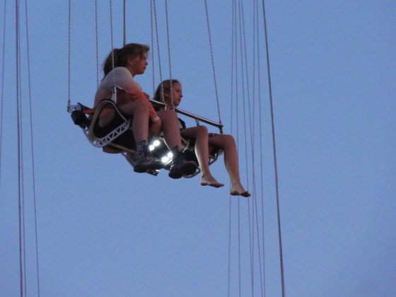 Jenny på väg att landa efter Eclipse