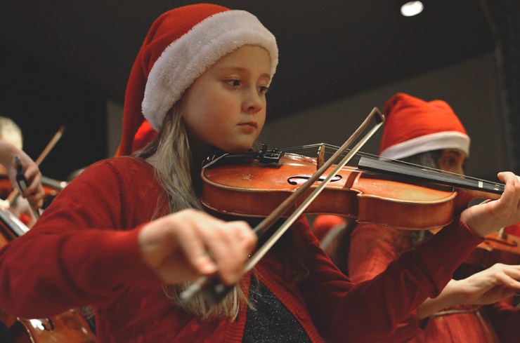 Kulturskolans Unga Stråkar - Julkonsert 2014