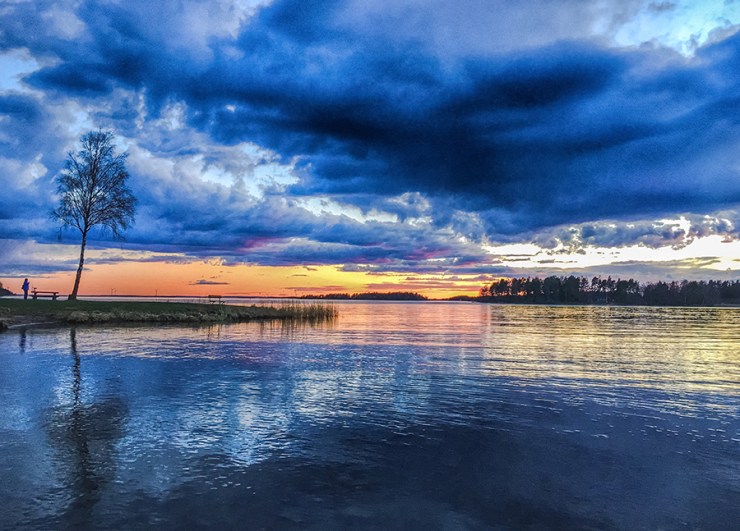Blå timmen på Mörudden